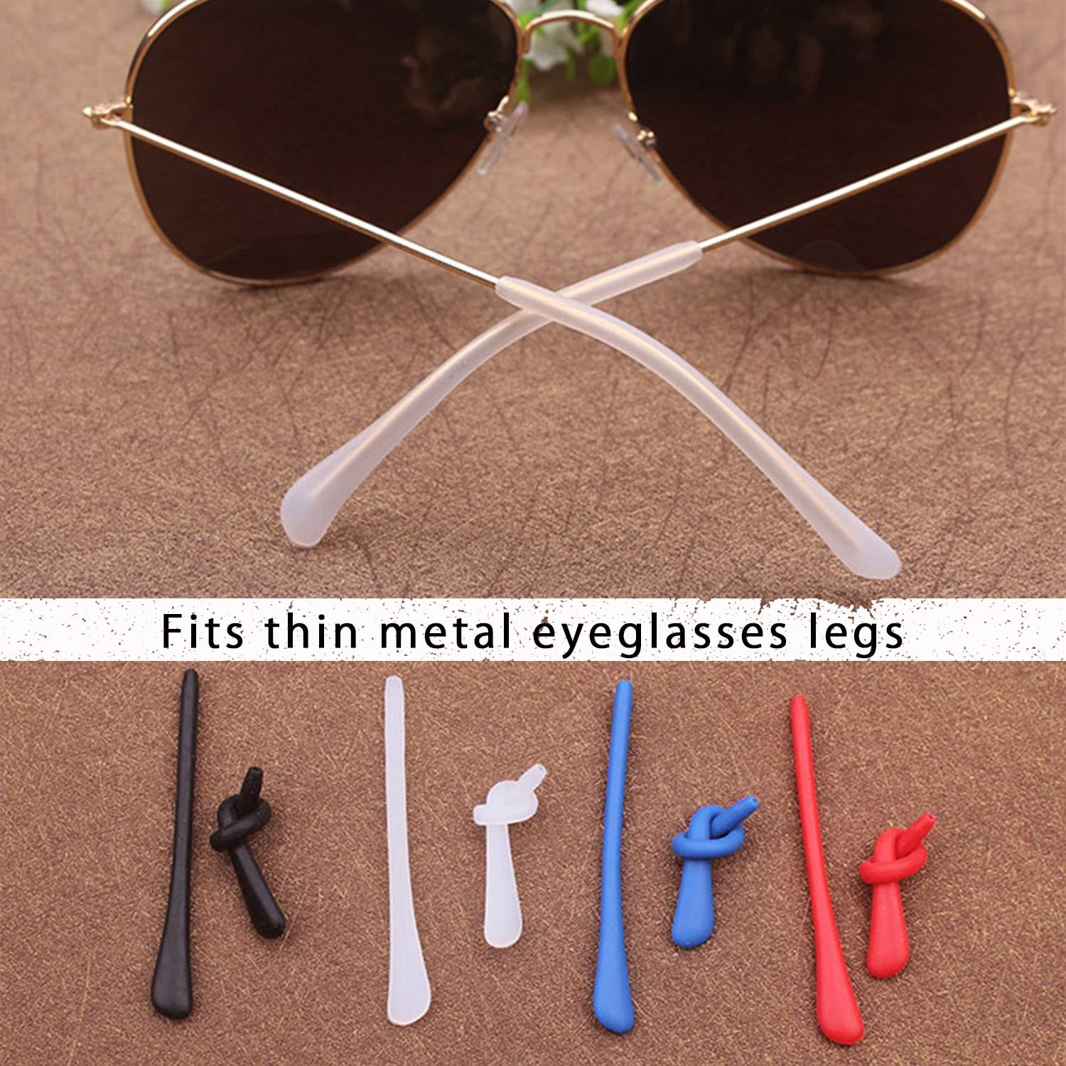 0.03-inch opening silicone eyeglass temple sleeve, product detail