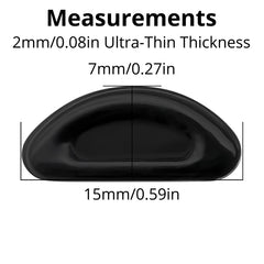 Air-cushion adhesive eyeglass nose pads, product detail view