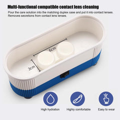 Compact ultrasonic eyeglass and jewelry cleaner, alternate product view