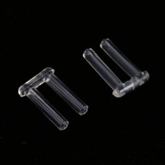 Rimless eyeglass frame compression sleeves, alternate view