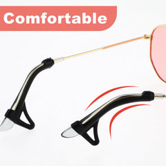 Silicone temple sleeve with ear hook, product detail view