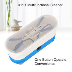 Compact ultrasonic eyeglass and jewelry cleaner, product detail view