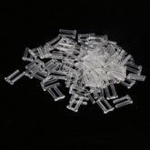 Rimless Frames Sleeves, 100pcs Eye Glasses Tool Clear Plastic Compression Sleeves for Rimless Glasses Fixing Accessories Tools