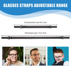 No-tail adjustable eyeglass straps, alternate product view