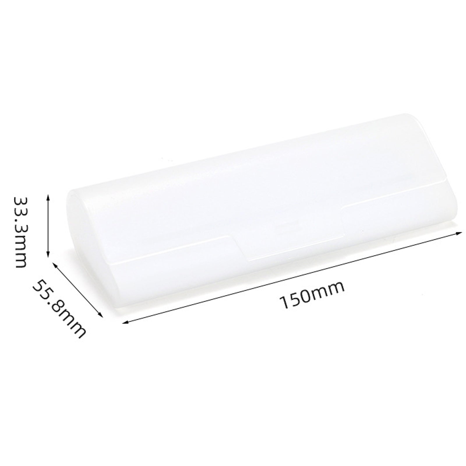 Translucent plastic eyeglass cases 3-pack, alternate product view