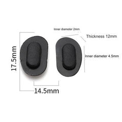 Soft silicone push-in eyeglass nose pads, alternate product view