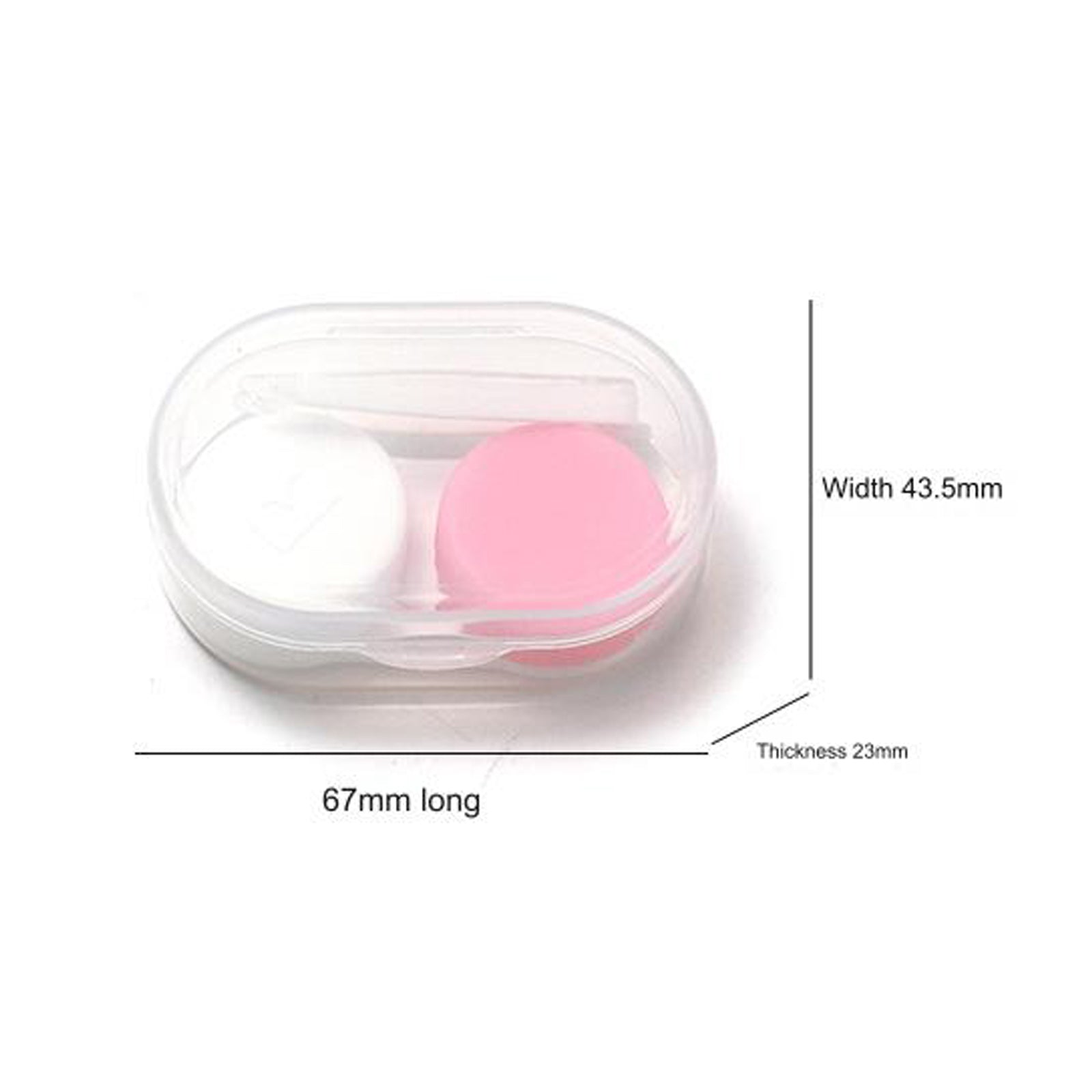 Portable contact lens cases with tweezers kit, alternate product view