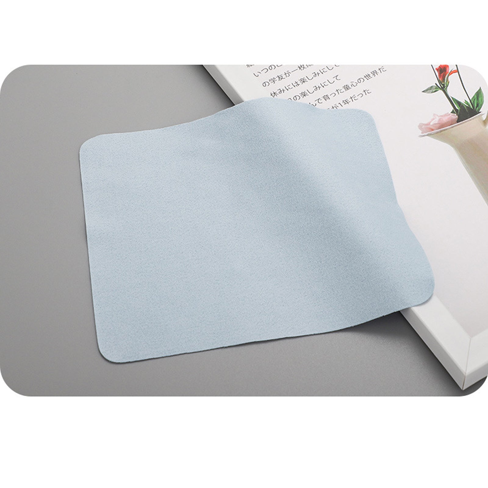 Multicolor microfiber eyeglass cleaning cloths 5-pack by EBJDE