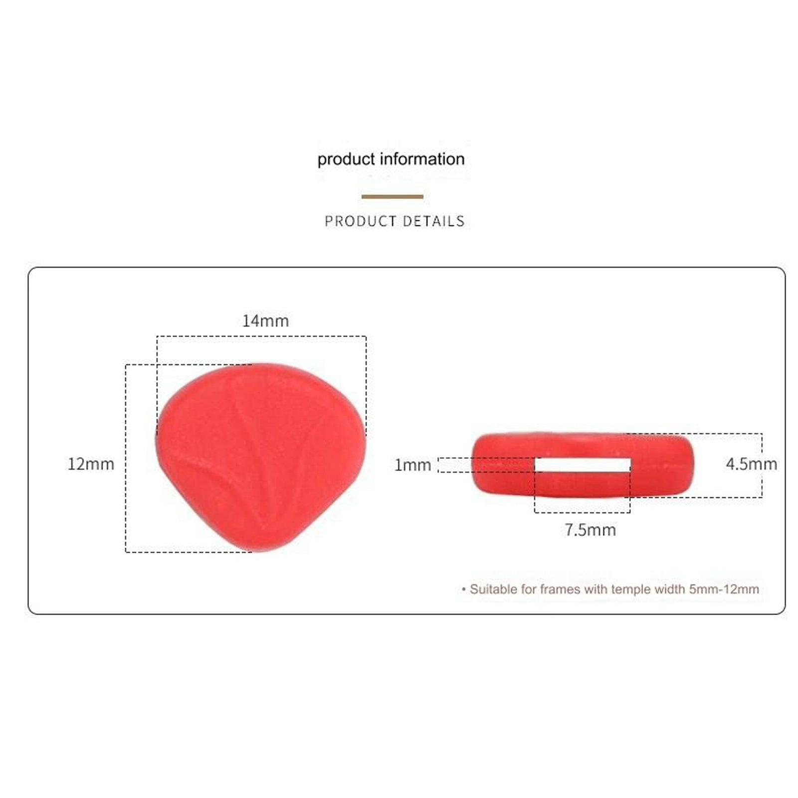 EBJDE anti-slip silicone ear grips for compatible eyeglasses and sunglasses