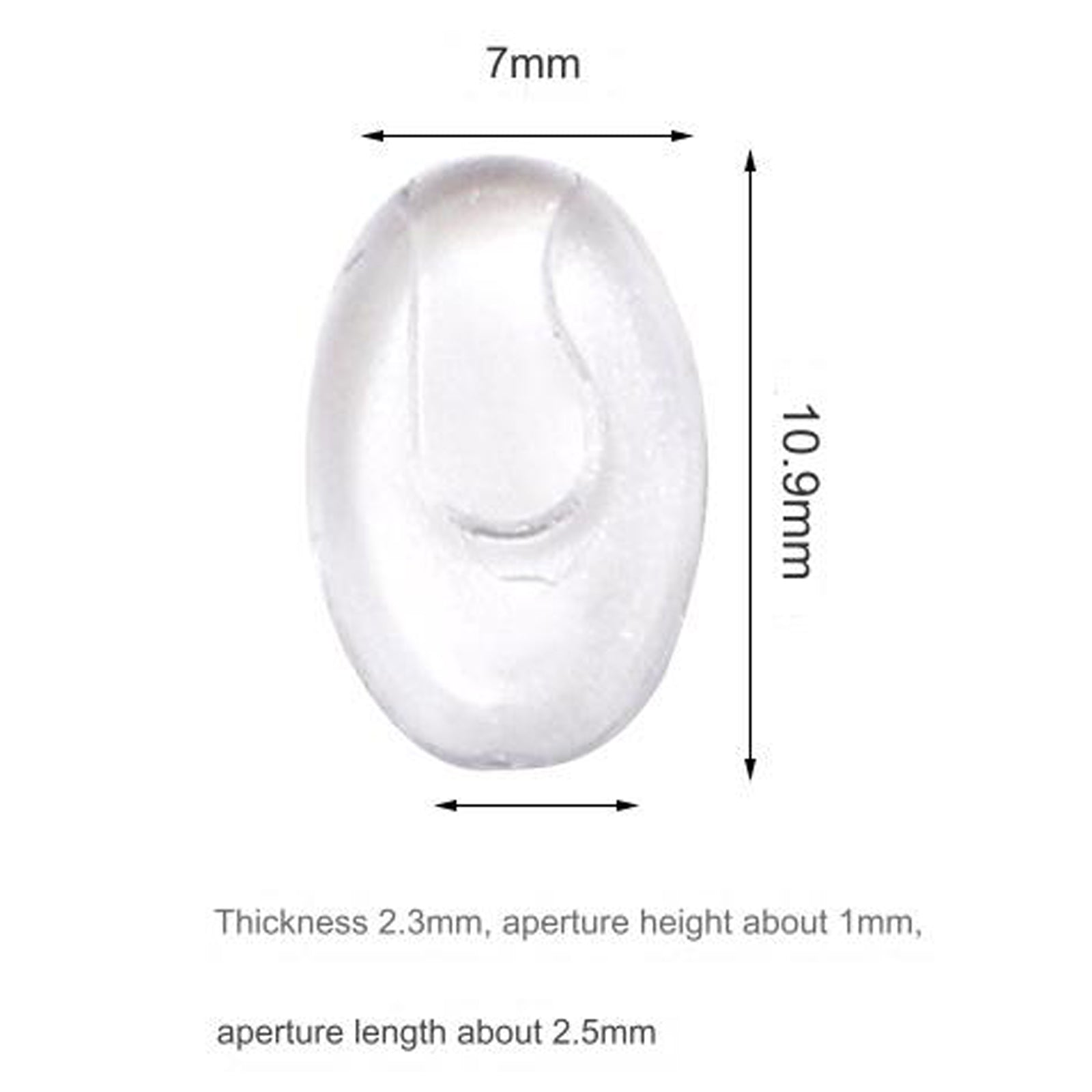 Silicone plug-in replacement nose pads, alternate product view