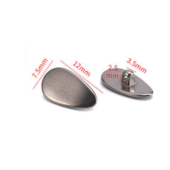 Titanium screw-in eyeglass nose pads, alternate product view