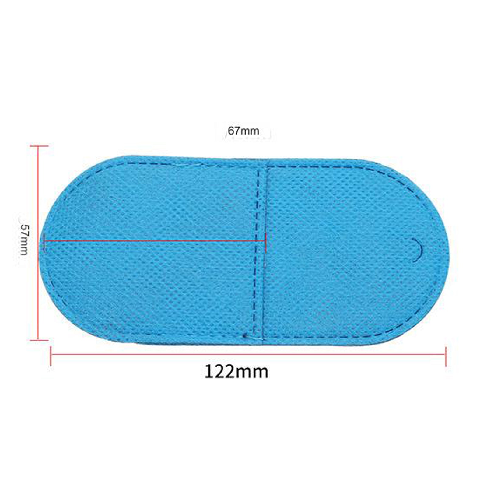 Non-adhesive eyeglass lens cover patch, alternate product view