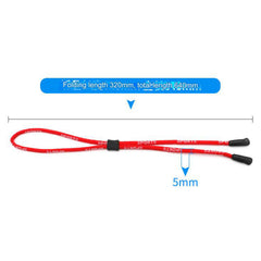 Eyeglass lanyard with silicone ear hooks, alternate product view