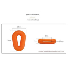 Eyeglass ear cushion sleeve, alternate view