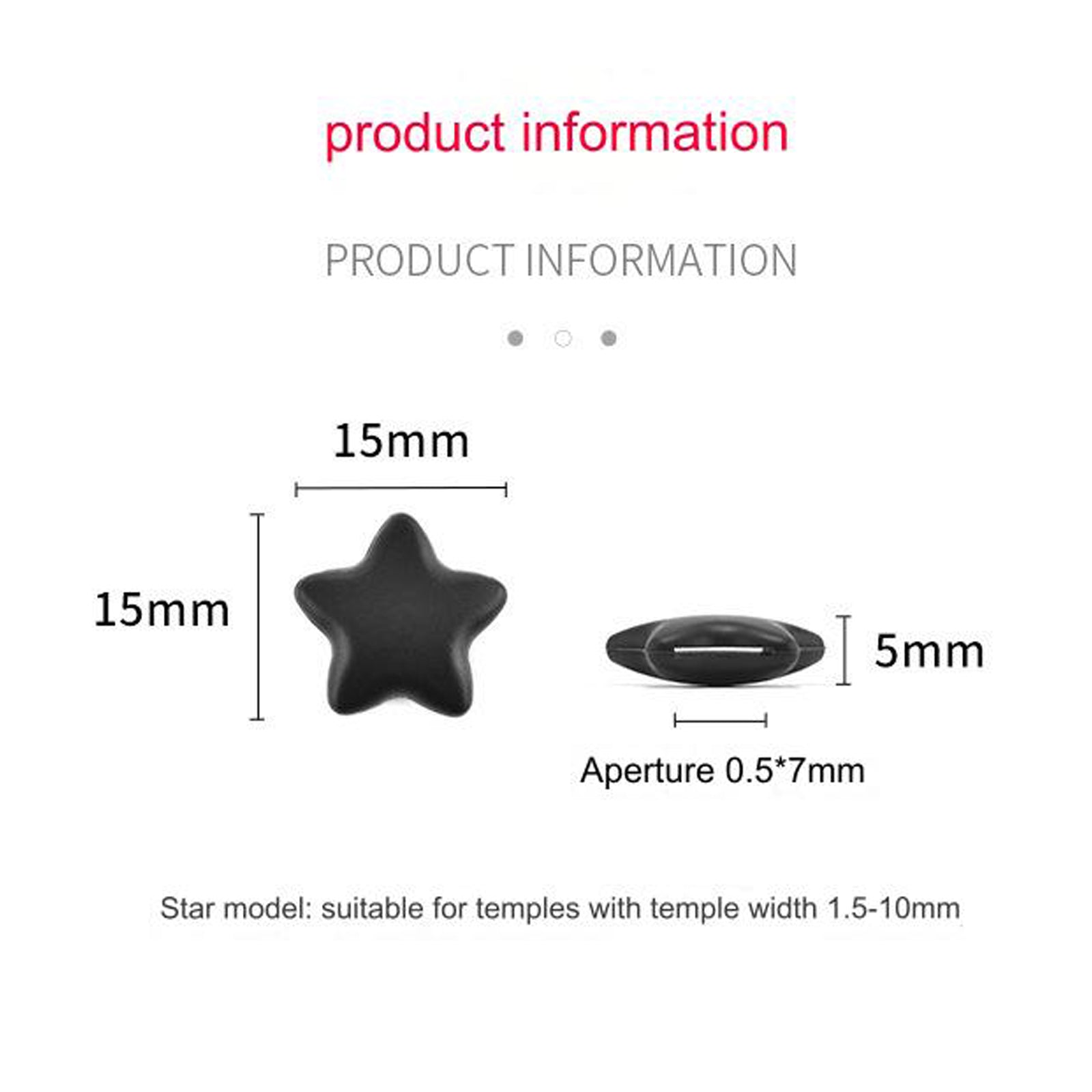 Elastic eyeglass temple tip grips, alternate view