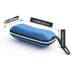 Hard shell zipper eyeglass case with lanyard, alternate product view