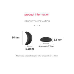 Sports eyeglass stoppers, alternate view