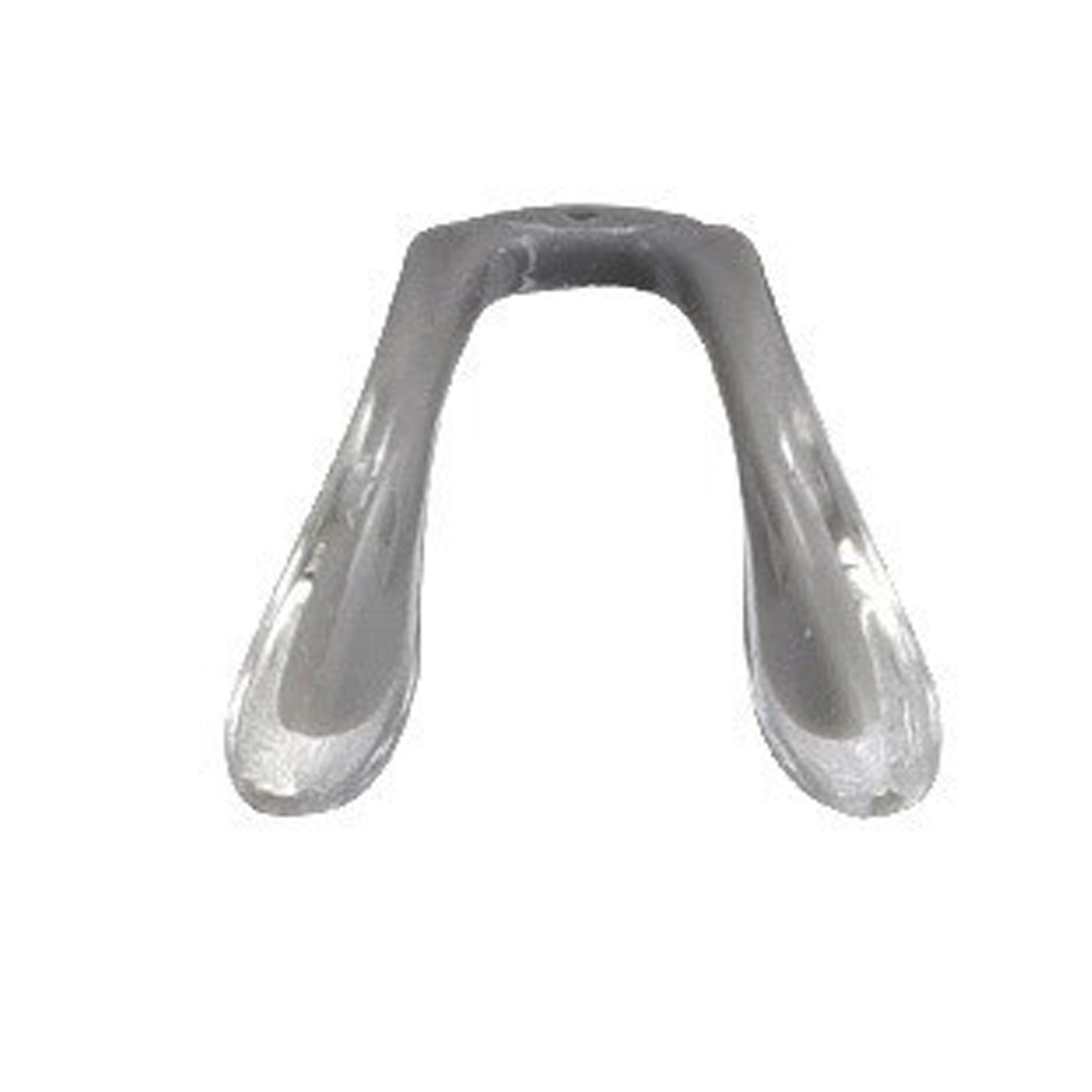 Silicone saddle bridge nose pads for compatible eyewear, detail view