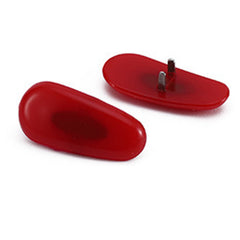 Soft silicone replacement nose pads, color option and fit detail
