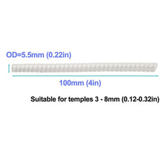 TPU spring-style eyeglass temple sleeves, alternate view