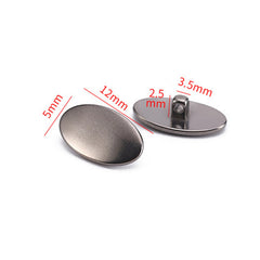 Titanium screw-in eyeglass nose pads, shape and mounting detail