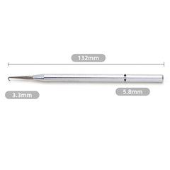 Bent-tip puller hook tool, alternate view