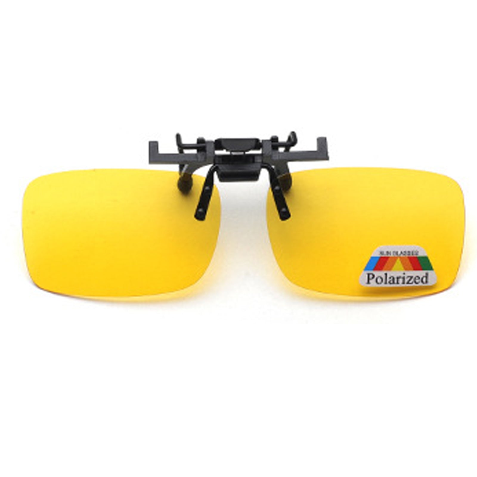 Polarized clip-on sunglasses for compatible eyeglasses, additional view