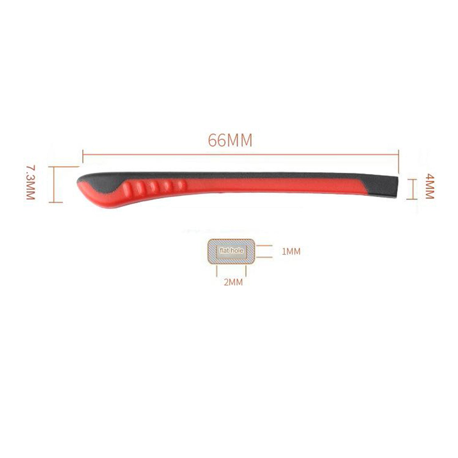 Square-profile silicone eyeglass temple end tips, alternate view