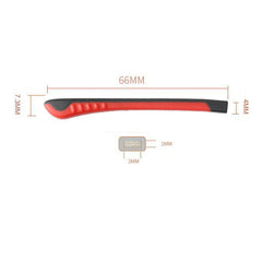 Square-profile silicone eyeglass temple end tips, alternate view