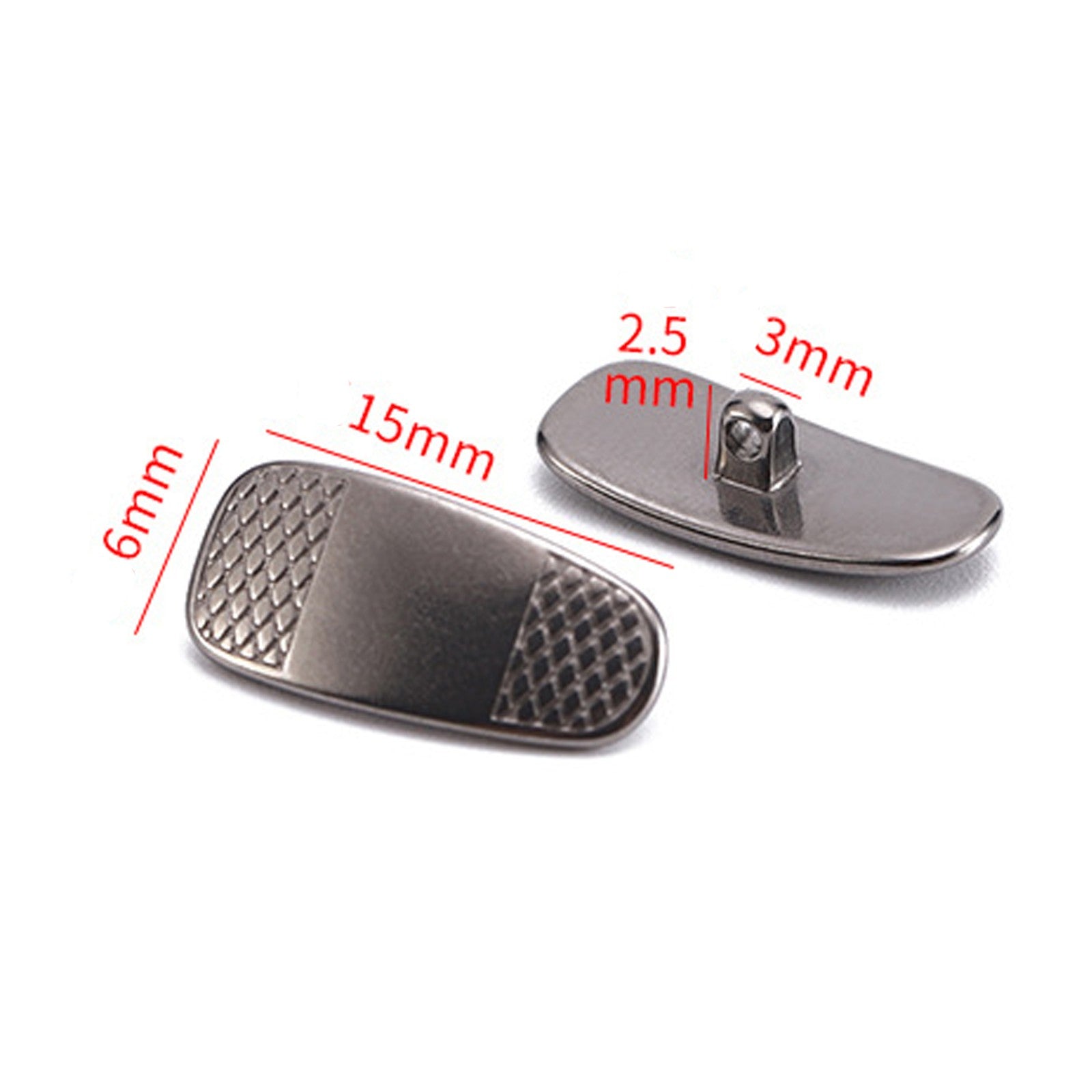 Titanium screw-in nose pad style options, product detail