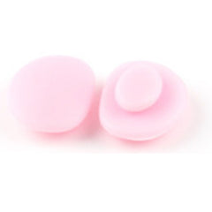 Push-in replacement nose pads for children's eyeglasses, fit detail