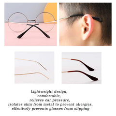 70mm plastic eyeglass temple end tips, fit and opening detail