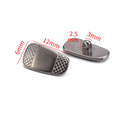 Titanium screw-in nose pads, close-up product detail