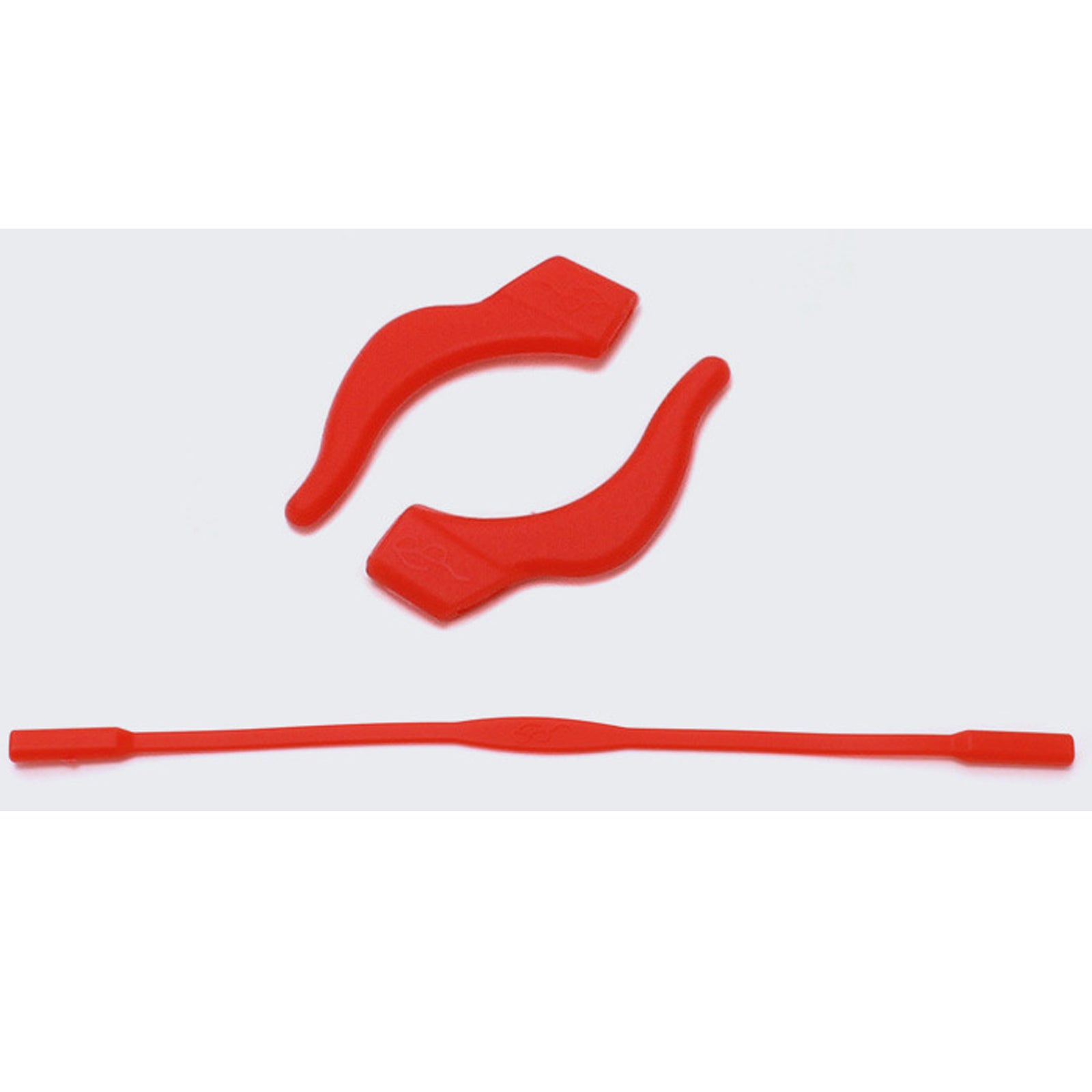 Eyeglass strap and silicone ear grip set, close-up product view