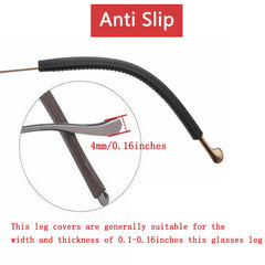 70mm temple end tip sleeve, opening and length detail