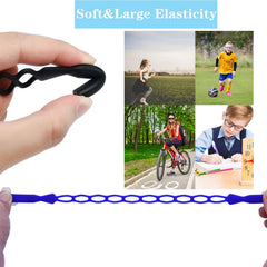 Silicone eyeglass straps for kids, close-up product view