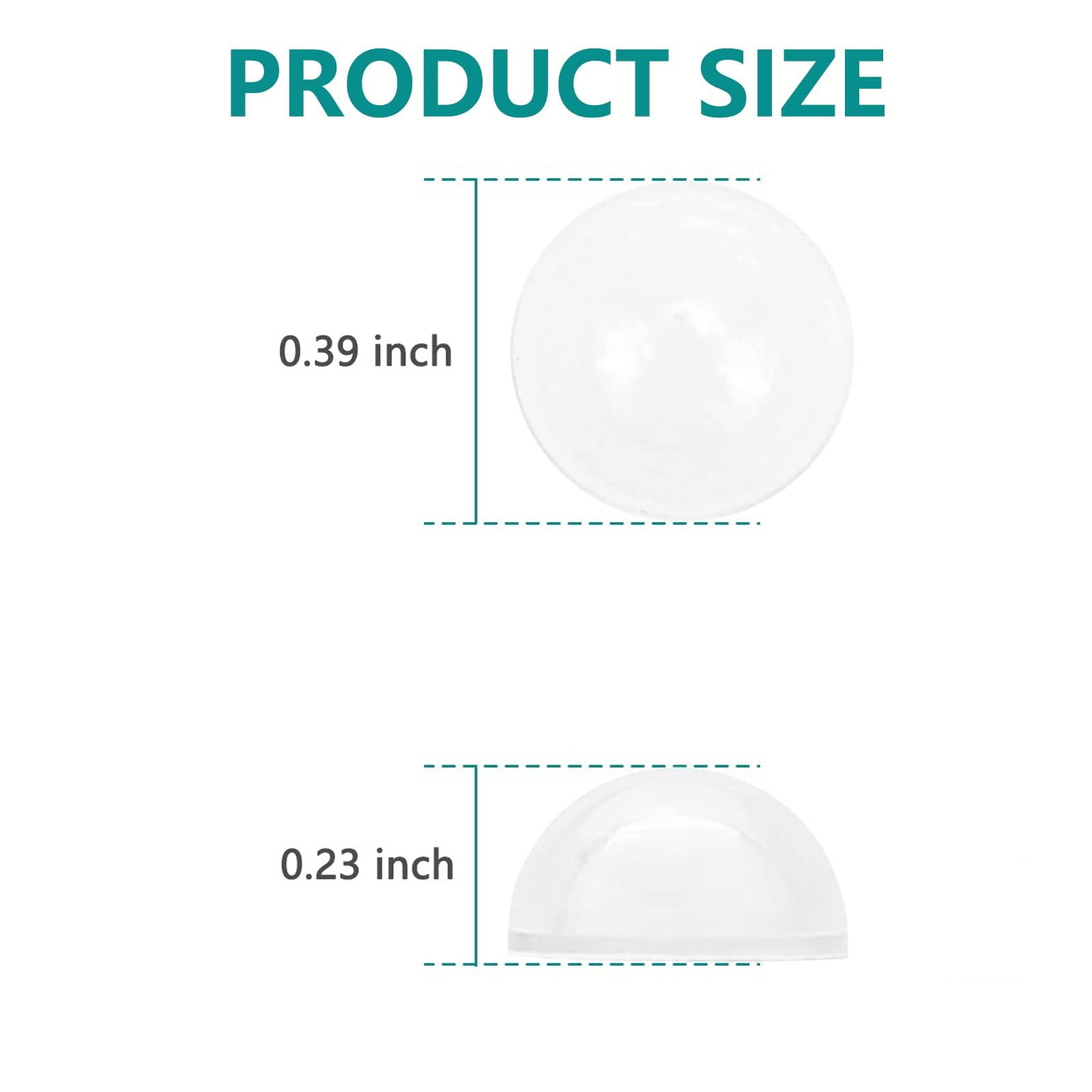 Round adhesive air-cushion silicone nose pads, product detail view