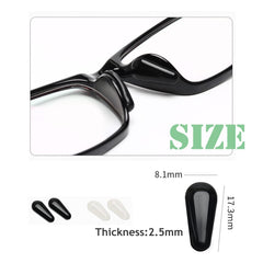 Water-drop adhesive silicone nose pads, product detail view