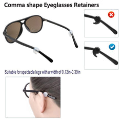 Eyeglass retainer hooks and storage box, alternate view