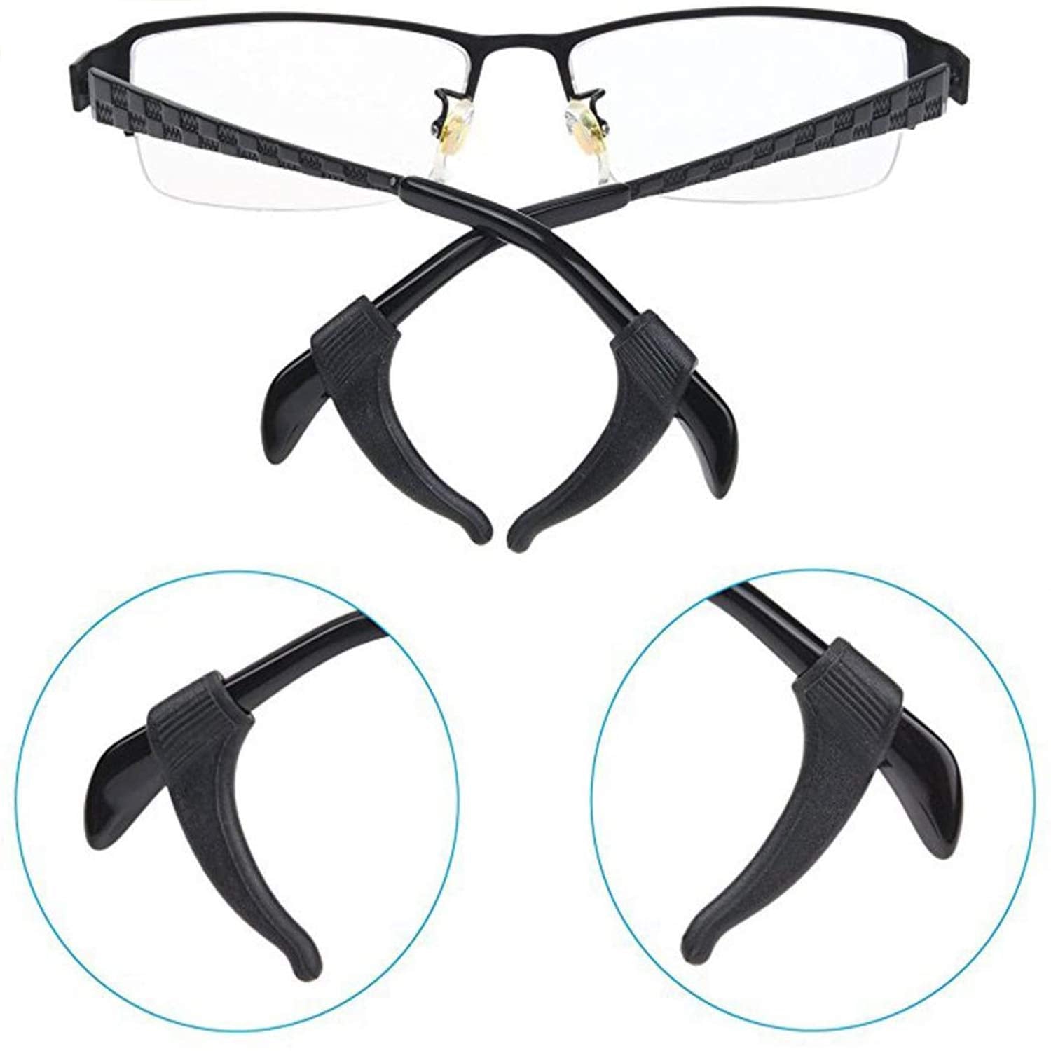 Silicone sports temple retainer, product detail view