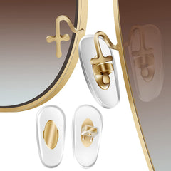 Push-in replacement nose pads compatible with selected Ray-Ban eyeglasses by EBJDE