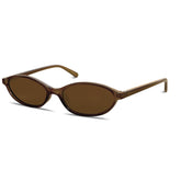 Retro Oval Small Sunglasses for Women 90s Trendy Narrow UV Protection Y2k Trendy Sunnies Shades Sun Glasses