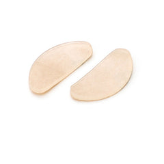 White adhesive silicone nose pads for eyeglasses and sunglasses