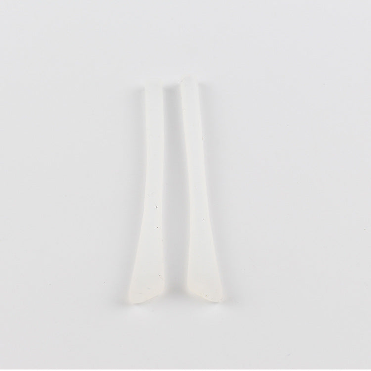Soft silicone eyeglass temple end tips, alternate color option