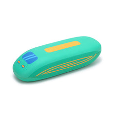 Metal protective eyewear case, lining detail