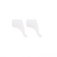 Mini eyeglass ear hooks, silicone color option detail