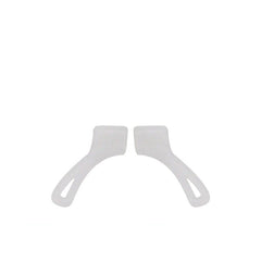 Black curved silicone eyeglass ear hooks, 5-pack