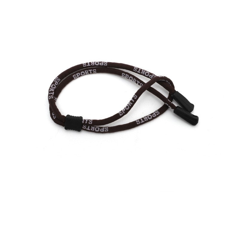 Eyeglass lanyard with ear-hook style connectors, alternate option view