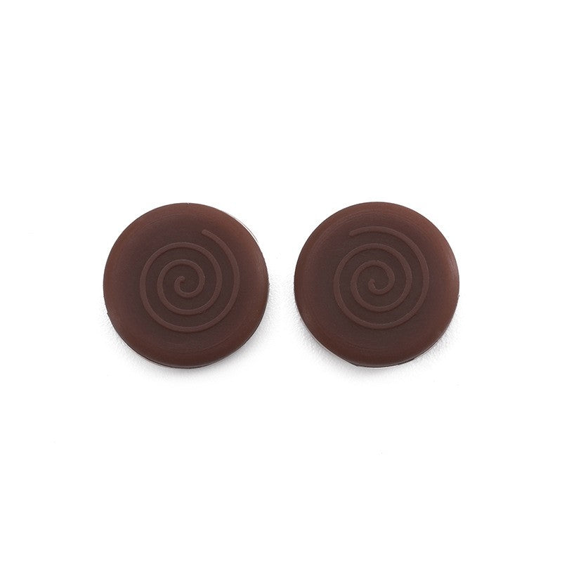 Round silicone eyeglass grips, color option detail