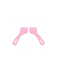 White curved silicone eyeglass ear hooks, 5-pack
